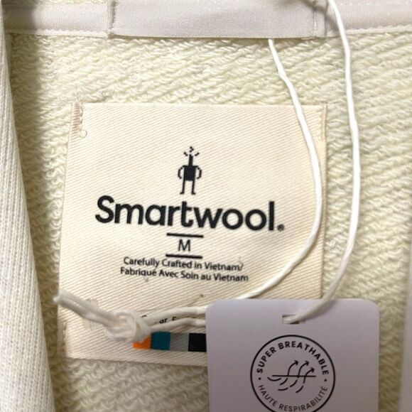 NWT SMARTWOOL Unisex Recycled Terry Hoodie M - Picture 5 of 11
